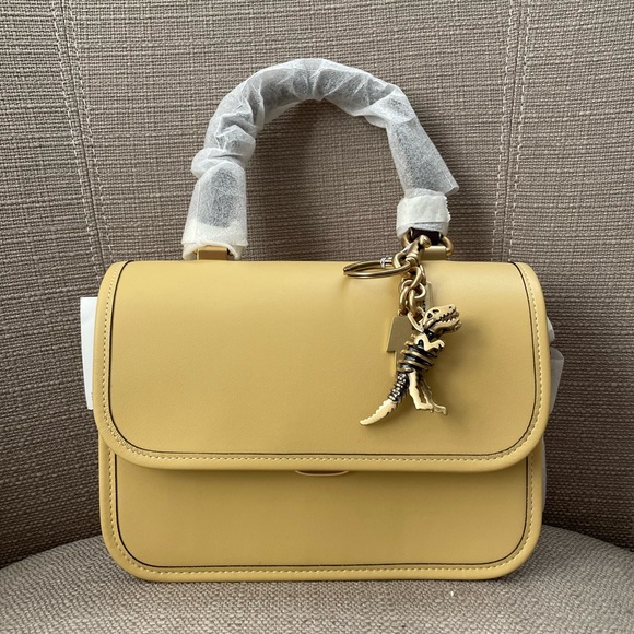 Coach Rogue Top Handle Bag In Colorblock Brass/Hay Multi NWT - Picture 2 of 16